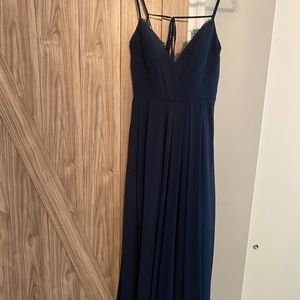 Navy Hayley Paige Bridesmaid Dress